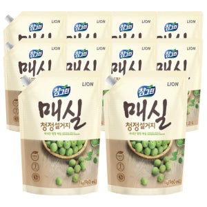 참그린 매실 청정 설거지 주방세제 리필  960ml  10개  1kg