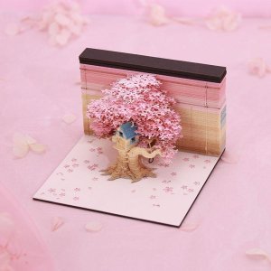 입체 3D 종이 스티커 메모 벚꽃 나무 포스트잇  풀 하우스 오브 핑크