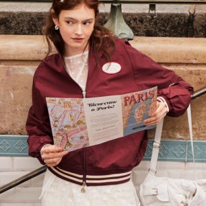[라츠유] Bella Windbreaker Burgundy PWTH3JPW504OBU