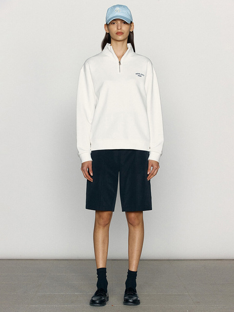 [로얄시티파크] Oval Half Zip-Up White