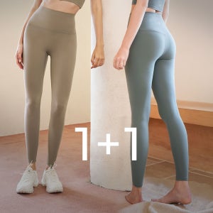 NEW 플렉스 하이웨스트요가 필라테스복 에어 레깅스 1+1 면