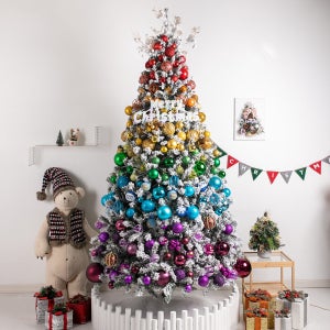 트윙클레인보우스노우트리 250cm(LED 글자라이트전구 포함)