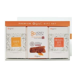 오가뷰 달콤한 꽃차티백 꿀스틱 3종 선물세트I (국화차 벌꿀스틱 메리골드꽃차)