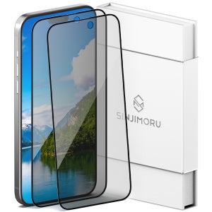 신지모루 아이폰 15 프로 맥스 사생활 강화유리 풀커버 액정보호필름