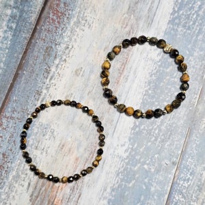 컷팅 호안석, 14k 골드필드 주름볼 팔찌, 수(soo)0321