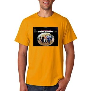 템버린 노래방용 BYRDS 티셔츠 탬버린 맨 비닐 cd 커버 셔츠 Men Ginger