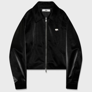 [팔렛] 우먼즈 글로스 레더 크롭 자켓 블랙 FA2203JK04BK