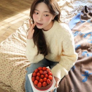 [링서울] cable round knit top-cream 알파케이블니트-cream