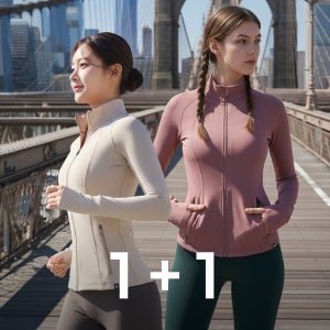 반집업요가복 제로 운동복 액티브 라인 자켓 1+1 여름