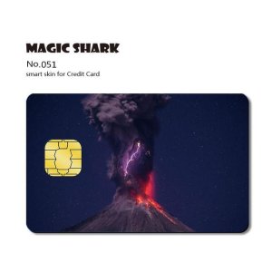 Magic Shark Matte 3M PVC Animie Skull 스티커 케이스 커버 스킨 필름 신용 카드 부채 작은 큰 칩  Big Chip  051