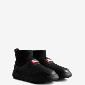 헌터 [Women] 인앤아웃 푸퍼 니트 커프 부츠 - 블랙 Wfs2265renblk