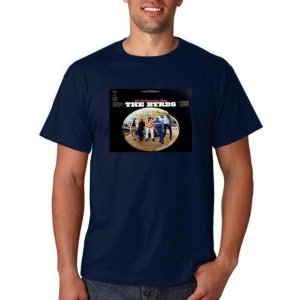 UNKNOWN 템버린 노래방용 BYRDS 티셔츠 탬버린 맨 비닐 cd 커버 셔츠 Men