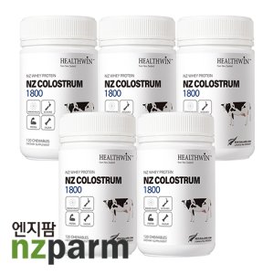 뉴질랜드 헬스윈 초유 프로틴 1800mg 120정 5개 Healthwin Colostrum Milk Protein