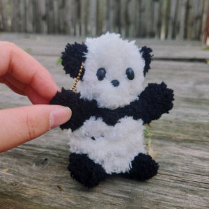 🐼털반죽 판다 뽁실곰 모루인형 키링🐼 아이디어스단독, 위캔공방