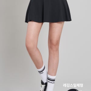셀라 올인원 골프복 스커트 블랙 스포츠스커트 밴딩