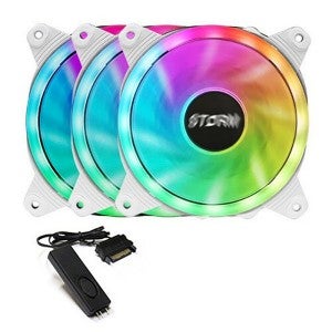 AONE STORM ARGB DOUBLERING 120 (컨트롤러/3팩, 화이트)