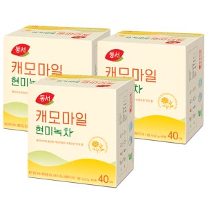 맥심 동서 캐모마일 현미녹차 40T x 3개