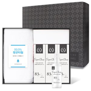 코로나 생활안심세트 V103-송월 항균타올1P 네이처핸드 손소독제83 100ml 3P 관공서 기업 개업 판촉물 기념품 답례품 홍보물품 도매