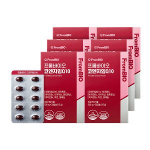 프롬바이오 코엔자임Q10 항산화 혈압건강 높은혈압감소 30캡슐x6박스/6개월 (특가)