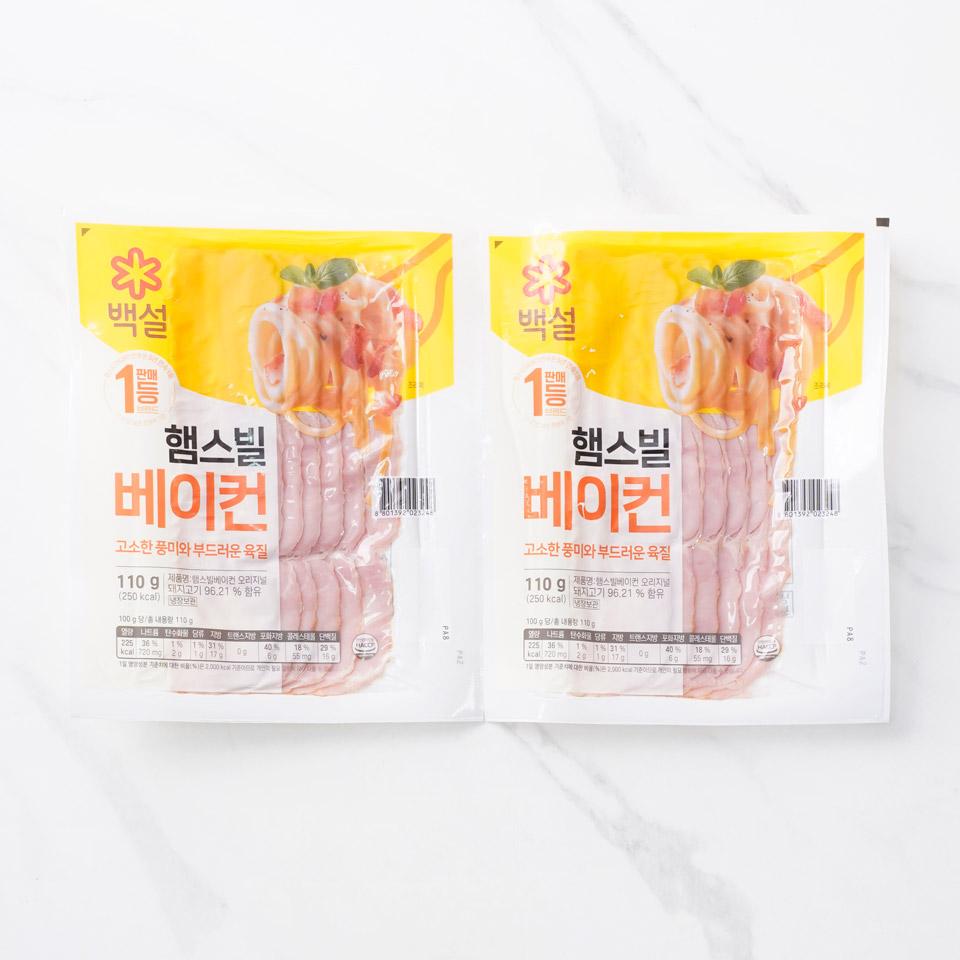 백설 햄스빌베이컨 오리지널 110g 6개 (10,980원) (1만5천원무료)