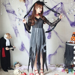 할로윈 신부 드레스 / 할로윈코스프레 할로윈코스튬 할로윈의상 졸업사진컨셉 할로윈복장 코스프레