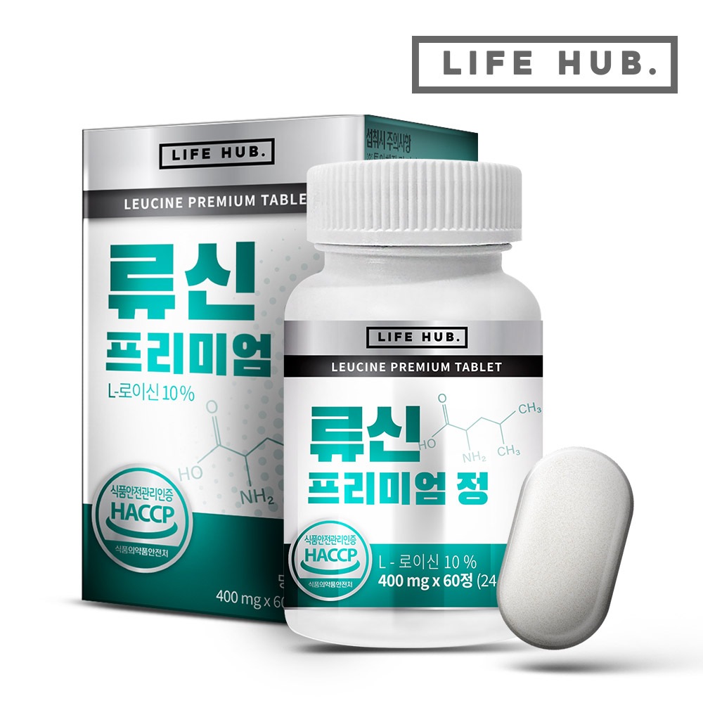 <b>라이프허브</b> 류신 프리미엄 정 1통(60정) 2개월분