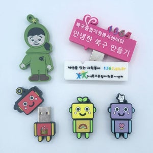 이쁜USB기념품 주문제작 PVC캐릭터 USB 각인 기프트