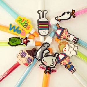 관공서기념품 Wiz캐릭터볼펜 (고무입체-주문제작형) 증정품