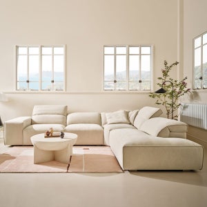 [에싸] 카르페 4인 오픈코너형 헤드기능 카시미라 패브릭 소파