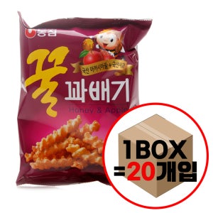 농심 과자마켓 꿀꽈배기 90gx20ea 1박스 / 스낵