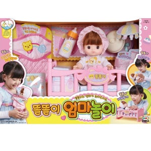 미미월드 똘똘이 인형 엄마놀이  혼합색상  1세트