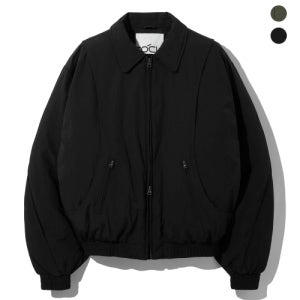 [커스텀어클락] 커브드 투웨이 항공 패딩 점퍼 3 COLOR COOSJP045 COOSJP045BLACK