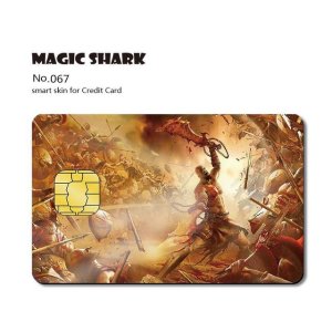 Magic Shark Matte 3M PVC Animie Skull 스티커 케이스 커버 스킨 필름 신용 카드 부채 작은 큰 칩  [36] 067  [01] Big Chip