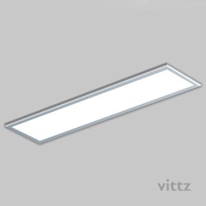 LED 직하면조명 M바 50W(1280X315)텍스 매입 시공 전용/KS고효율/삼성LED/플리커프리