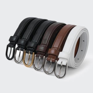 [무신사 스탠다드 우먼] 우먼즈 신세틱 레더 슬림 벨트_20mm MECBE0Z50