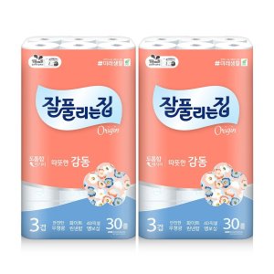 잘풀리는집 미래생활 잘풀리는집 따뜻한 감동 25m x 30롤 x 2팩