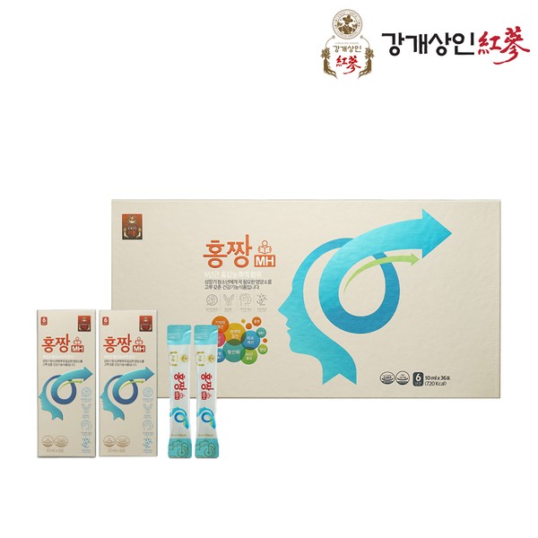 [<b>강개상인</b>] <b>강개상인</b>홍삼 <b>홍짱</b>MH스틱 10ml x 36포(35일분) 1세트