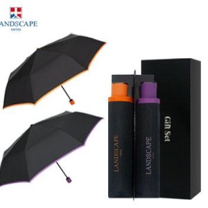 랜드스케이프 3단수동컬러바이어스 우산세트 관공서 기업 개업 판촉물 기념품 답례품 홍보물품 도매