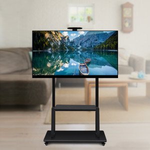 이동식 TV거치대 TV스탠드 모니터거치대 32-75인치 블랙(ST-1700)