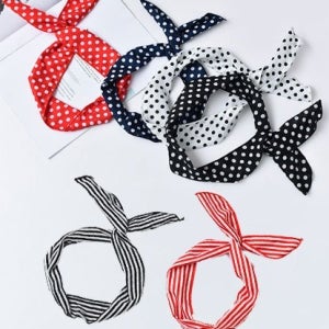 [대여] 복고 스카프 머리띠 (7종)  옛날교복 교련복 졸업사진 졸업사진컨셉 졸업스냅 졸사 수능사진