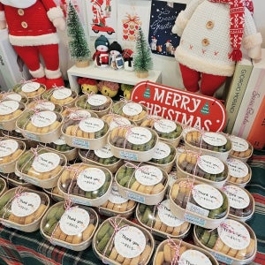 사브레 수제쿠키 사블레 답례품 결혼식 돌 퇴사 단체, 스마일데이지쿠키