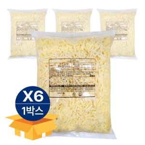 디오지10 모짜렐라 피자치즈 자연치즈 (고다10%) 2.5kg 6봉