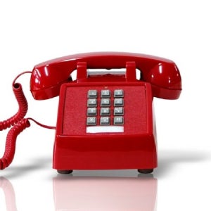 [원더스토어][코텔코] Made in USA 코텔코 빈티지 데스크 유선전화기 레드_코텔코 데스크 유선전화기 레드 [갤러리아]