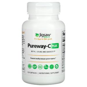 <b>Jigsaw Health 비타민C</b> Plus l-라이신 및 Quercefit 함유 120캡슐 기본