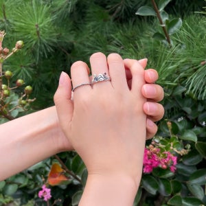 [실버/14K] 일월오봉도 반지, 달토끼