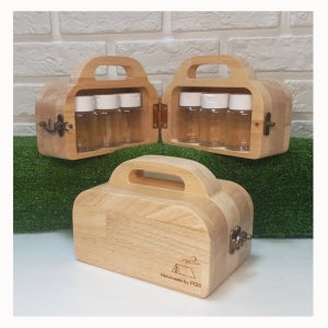 프리미엄 캠핑용 원목 양념통 [ 소형 ], POH