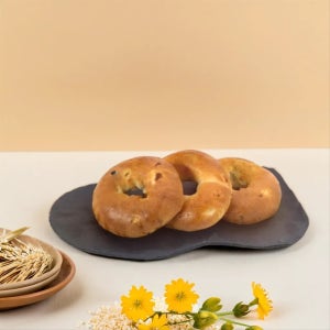 [비건O]어니언 쌀 베이글(6개입), 쌀로 만든 빵