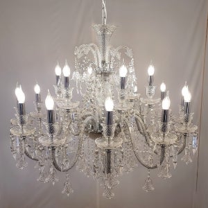 샤넌 샹들리에 유리 크리스탈 촛대 포인트등 W1050(비즈형)