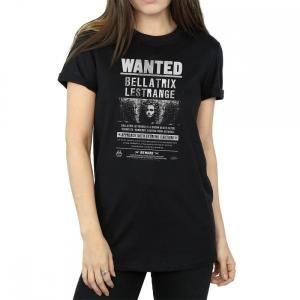 영국직구 해리포터 여성용 Bellatrix Lestrange Wanted 포스터 코튼 보이프렌드 티셔츠