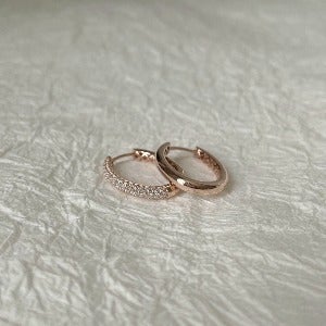 14k/18k 언발 링 귀걸이